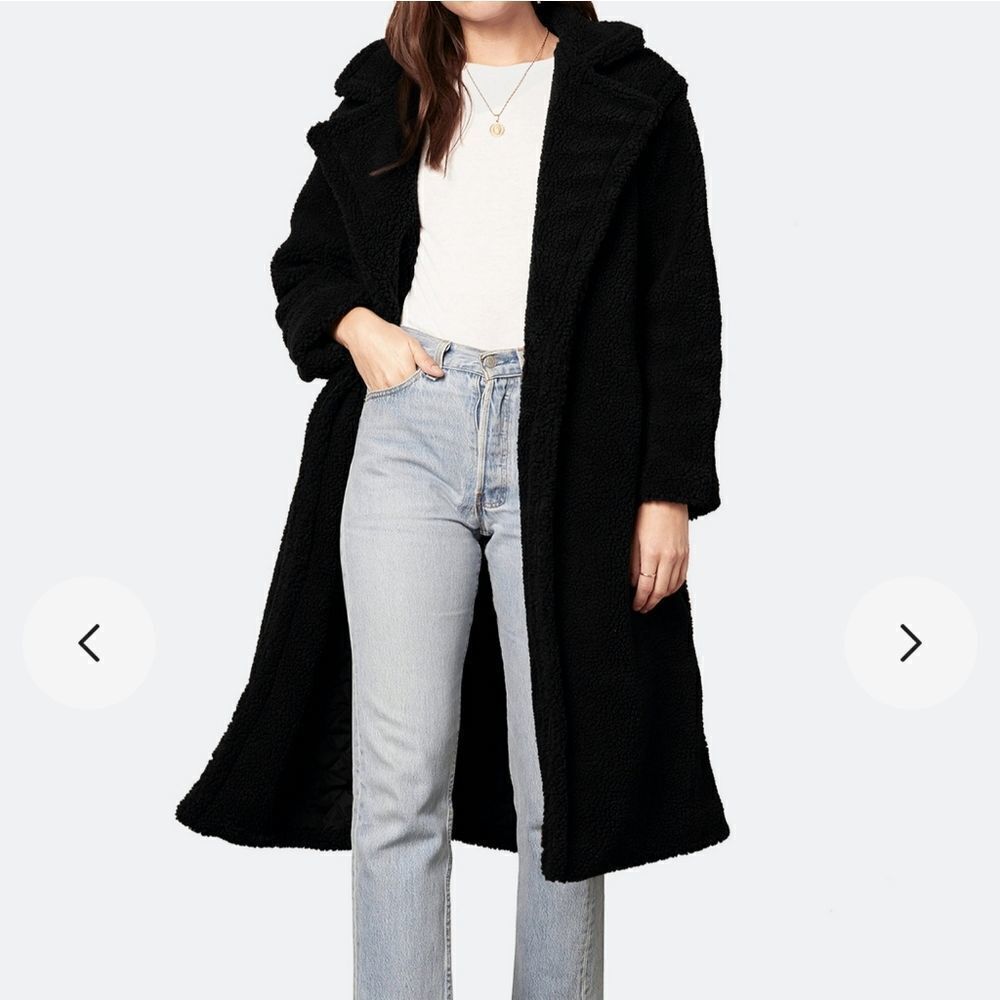 Hilary Radley Black Wool Overcoat